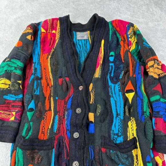 Vintage Coogi Australia  Wool Cardigan Women's Size Medium Biggie Smalls - Picture 5 of 15